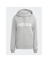 adidas Mikina Essentials Linear Hoodie IC6884 Sivá Regular Fit - Pepit.sk