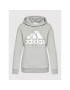 adidas Mikina Essentials Logo GL0719 Sivá Standard Fit - Pepit.sk