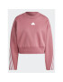 adidas Mikina Future Icons 3-Stripes Sweatshirt IB8498 Ružová Loose Fit - Pepit.sk