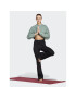 adidas Mikina Yoga Studio Crop Sweatshirt HR5086 Zelená Loose Fit - Pepit.sk