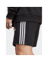 adidas Športové kraťasy Essentials French Terry 3-Stripes Shorts IC9435 Čierna Regular Fit - Pepit.sk