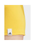 adidas Športové kraťasy Lounge Rib Booty Shorts IC9453 Žltá Fitted Fit - Pepit.sk