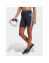 adidas Športové kraťasy Training Essentials 3-Stripes High Waist Thighs Tmavomodrá Regular Fit - Pepit.sk