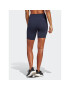 adidas Športové kraťasy Training Essentials 3-Stripes High Waist Thighs Tmavomodrá Regular Fit - Pepit.sk