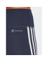 adidas Športové kraťasy Training Essentials 3-Stripes High Waist Thighs Tmavomodrá Regular Fit - Pepit.sk