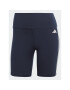 adidas Športové kraťasy Training Essentials 3-Stripes High Waist Thighs Tmavomodrá Regular Fit - Pepit.sk