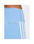 adidas Športové kraťasy Training Essentials 3-Stripes High-Waisted Short Leggings IC8311 Modrá - Pepit.sk