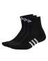 adidas Súprava 3 párov kotníkových ponožiek unisex Performance Cushioned Mid-Cut Socks 3 Pairs IC9519 Čierna - Pepit.sk