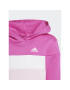 adidas Súprava mikina a legíny Tiberio 3-Stripes Colorblock Fleece IA3117 Ružová Slim Fit - Pepit.sk