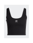 adidas Top Adicolor Essentials Rib Tank Top IB7324 Čierna Slim Fit - Pepit.sk