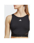 adidas Top AEROREADY Hyperglam Crop Tank Top IB2310 Čierna - Pepit.sk