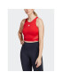 adidas Top AEROREADY Hyperglam Crop Tank Top IB4083 Červená - Pepit.sk