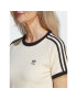 adidas Tričko 3-Stripes Slim T-Shirt IC5463 Béžová - Pepit.sk