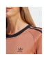 adidas Tričko 3-Stripes Slim T-Shirt IC5464 Hnedá - Pepit.sk