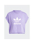 adidas Tričko Adicolor Classics Short Trefoil T-Shirt IC5468 Fialová Oversize - Pepit.sk