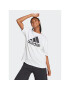 adidas Tričko Essentials Big Logo Boyfriend T-Shirt HR4930 Biela Loose Fit - Pepit.sk