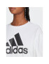 adidas Tričko Essentials Big Logo Boyfriend T-Shirt HR4930 Biela Loose Fit - Pepit.sk