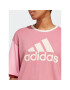 adidas Tričko Essentials Big Logo Boyfriend T-Shirt IC9857 Ružová Loose Fit - Pepit.sk