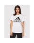 adidas Tričko Essentials Logo Boyfriend GL0779 Biela Loose Fit - Pepit.sk