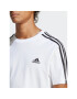 adidas Tričko Essentials Single Jersey 3-Stripes T-Shirt IC9336 Biela Regular Fit - Pepit.sk