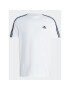 adidas Tričko Essentials Single Jersey 3-Stripes T-Shirt IC9336 Biela Regular Fit - Pepit.sk