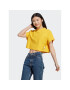 adidas Tričko Lounge Terry Loop Crop Top HZ1608 Žltá Regular Fit - Pepit.sk