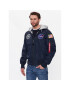 Alpha Industries Bundy bomber MA-1 Zip Hood Apollo 136106 Modrá Regular Fit - Pepit.sk