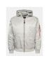 Alpha Industries Bundy bomber Ma-1 ZH Back Emb 138105 Sivá Regular Fit - Pepit.sk