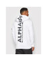 Alpha Industries Mikina Back Print Como Print 178318CP Biela Regular Fit - Pepit.sk