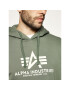 Alpha Industries Mikina Basic 178312 Zelená Regular Fit - Pepit.sk