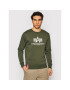 Alpha Industries Mikina Basic Sweater 178302 Zelená Regular Fit - Pepit.sk