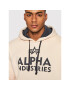 Alpha Industries Mikina Foam Print 143302 Béžová Regular Fit - Pepit.sk