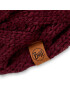 Buff Komínový šál Knitted & Fleece Neckwarmer 123518.628.10.00 Bordová - Pepit.sk