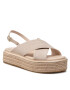 Calvin Klein Espadrilky Flatform Wedge Sndl He HW0HW00688 Béžová - Pepit.sk