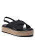 Calvin Klein Espadrilky Flatform Wedge Sndl He HW0HW00688 Čierna - Pepit.sk