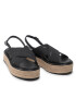 Calvin Klein Espadrilky Flatform Wedge Sndl He HW0HW00688 Čierna - Pepit.sk