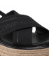 Calvin Klein Espadrilky Flatform Wedge Sndl He HW0HW00688 Čierna - Pepit.sk