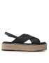 Calvin Klein Espadrilky Flatform Wedge Sndl He HW0HW00688 Čierna - Pepit.sk