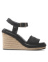 Calvin Klein Espadrilky Wedge 70HH HW0HW01499 Čierna - Pepit.sk