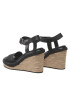 Calvin Klein Espadrilky Wedge 70HH HW0HW01499 Čierna - Pepit.sk