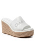 Calvin Klein Espadrilky Wedge Mule 50 Perf HW0HW00820 Biela - Pepit.sk