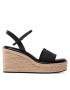 Calvin Klein Espadrilky Wedge Sndl 50 He HW0HW00689 Čierna - Pepit.sk