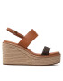 Calvin Klein Espadrilky Wedge Sndl 50 HW0HW00823 Hnedá - Pepit.sk