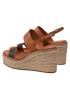 Calvin Klein Espadrilky Wedge Sndl 50 HW0HW00823 Hnedá - Pepit.sk