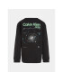 Calvin Klein Jeans Blúzka Glow In The Dark IB0IB01897 Čierna Regular Fit - Pepit.sk