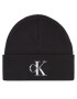 Calvin Klein Jeans Čiapka Monologo Embro Beanie K60K611254 Čierna - Pepit.sk