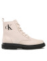 Calvin Klein Jeans Čižmy Lug Laceup Boot YM0YM00562 Béžová - Pepit.sk