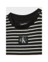 Calvin Klein Jeans Detské body Striped Monogram IN0IN00035 Čierna Regular Fit - Pepit.sk