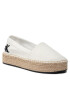 Calvin Klein Jeans Espadrilky Flatform Espadrille YW0YW00661 Biela - Pepit.sk