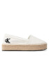 Calvin Klein Jeans Espadrilky Flatform Espadrille YW0YW00661 Biela - Pepit.sk